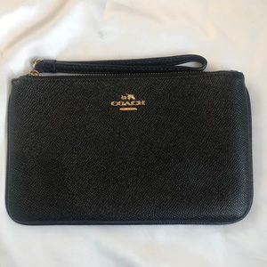 black coach wristlet